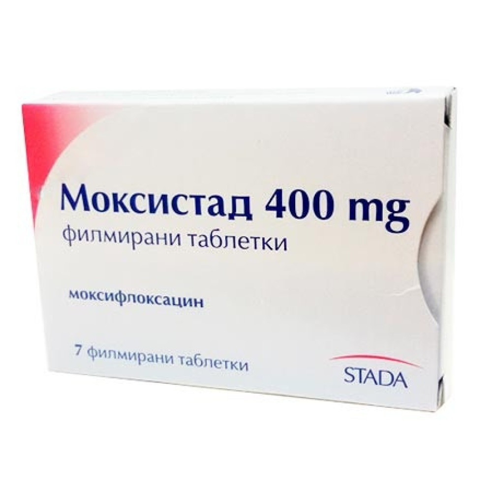 Моксистад 400 mg х 7 филмирани таблетки - Лекарства с рецепта