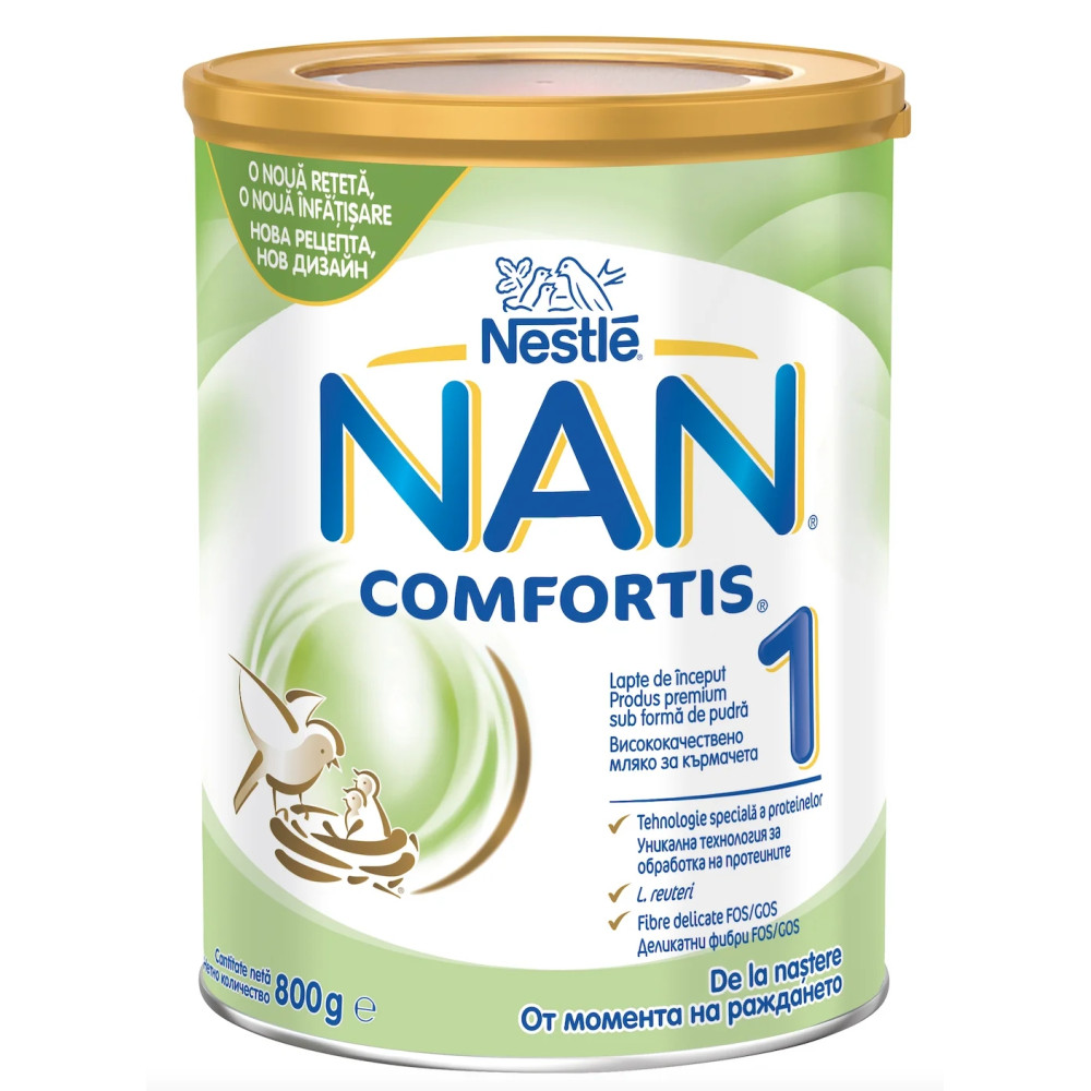 NAN Comfortis 1 Адаптирано мляко за оптимален растеж през първите месеци х 800гр -