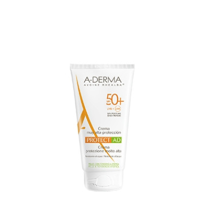 А-ДЕРМА PROTECT SPF50+ водоустойчив слънцезащитен крем за суха уязвима кожа 40 мл