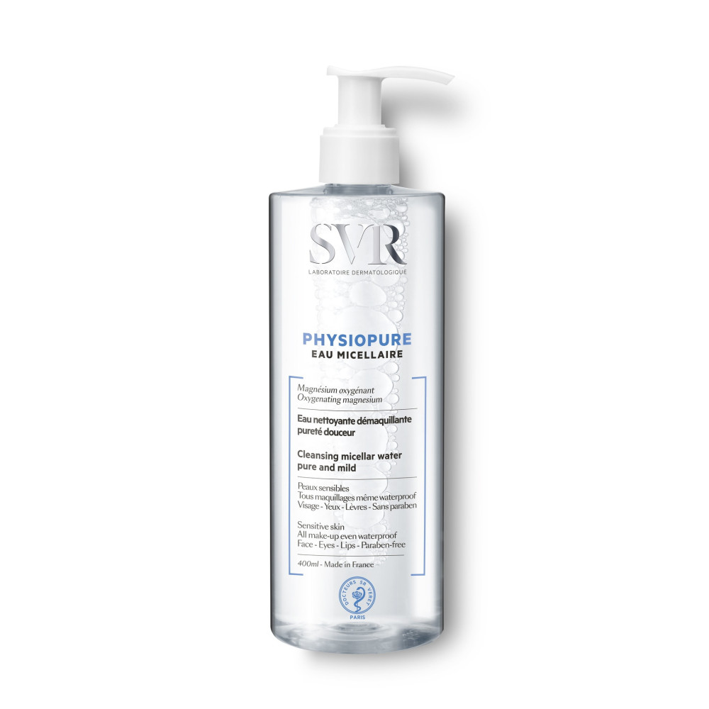 SVR Physiopure Мицеларна вода за чувствителна кожа 400 мл - Почистване, дегримиране