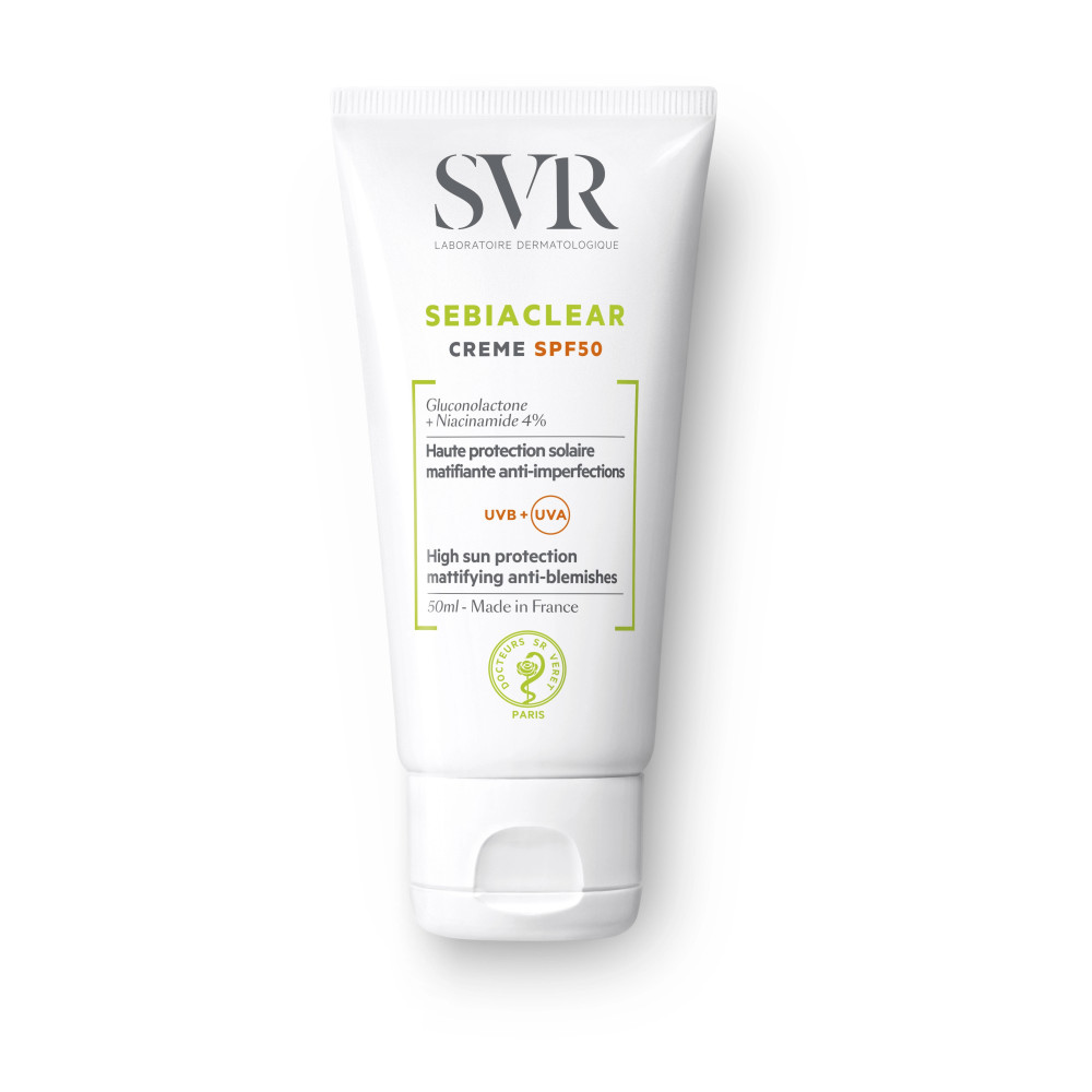 SVR Sebiaclear SPF50 Крем слънцезащитен за мазна кожа 50мл -