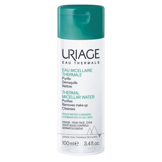 URIAGE THERMAL MICELLAR WATER термална мицеларна вода за лице за комбинирана и мазна кожа 100 мл