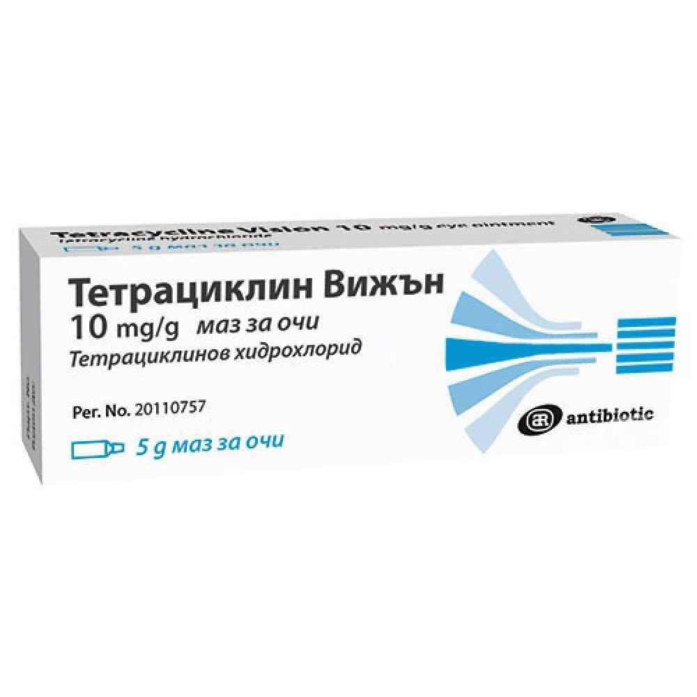 Tetracycline 1 % eye ointment 5 gr. / Тетрациклин 1 % маз за очи 5 гр. - Лекарства с рецепта