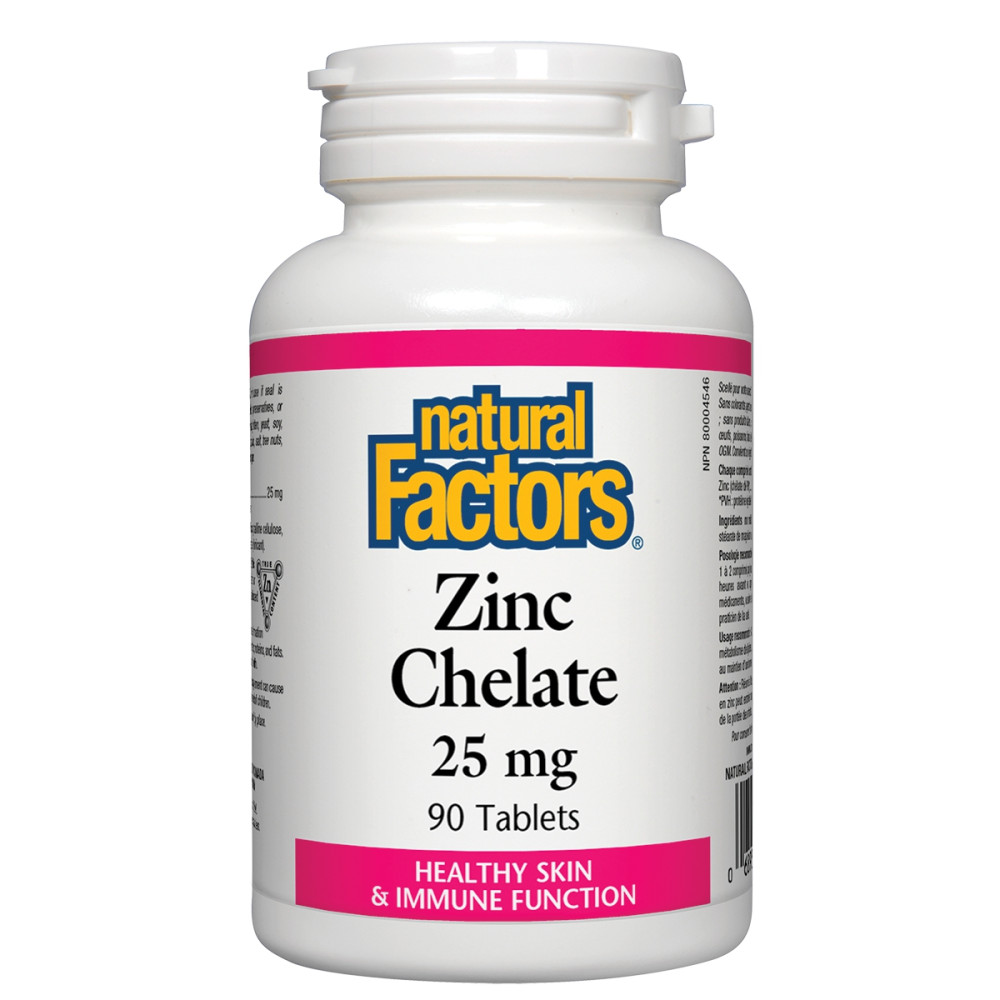 Zinc Chelate 25 mg 90 tablets / Цинк (Хелат) 25 мг 90 таблетки - Отслабване