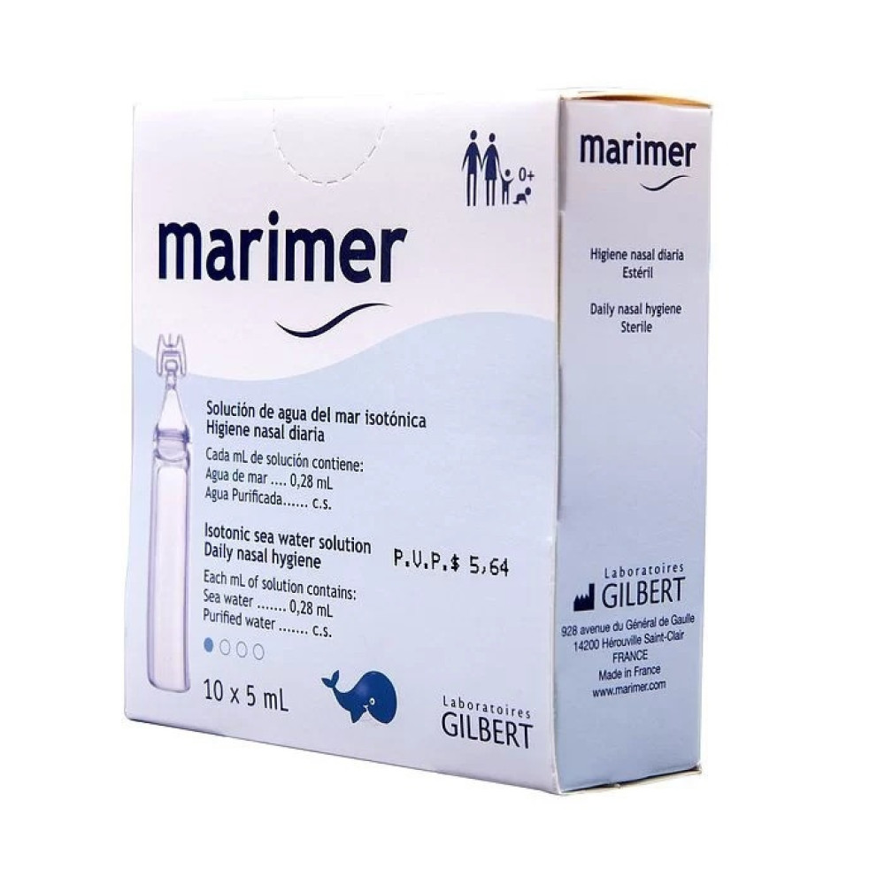 Marimer 5 ml. 10 doses / Маример 5 мл. 10 дози - Уши, нос, гърло