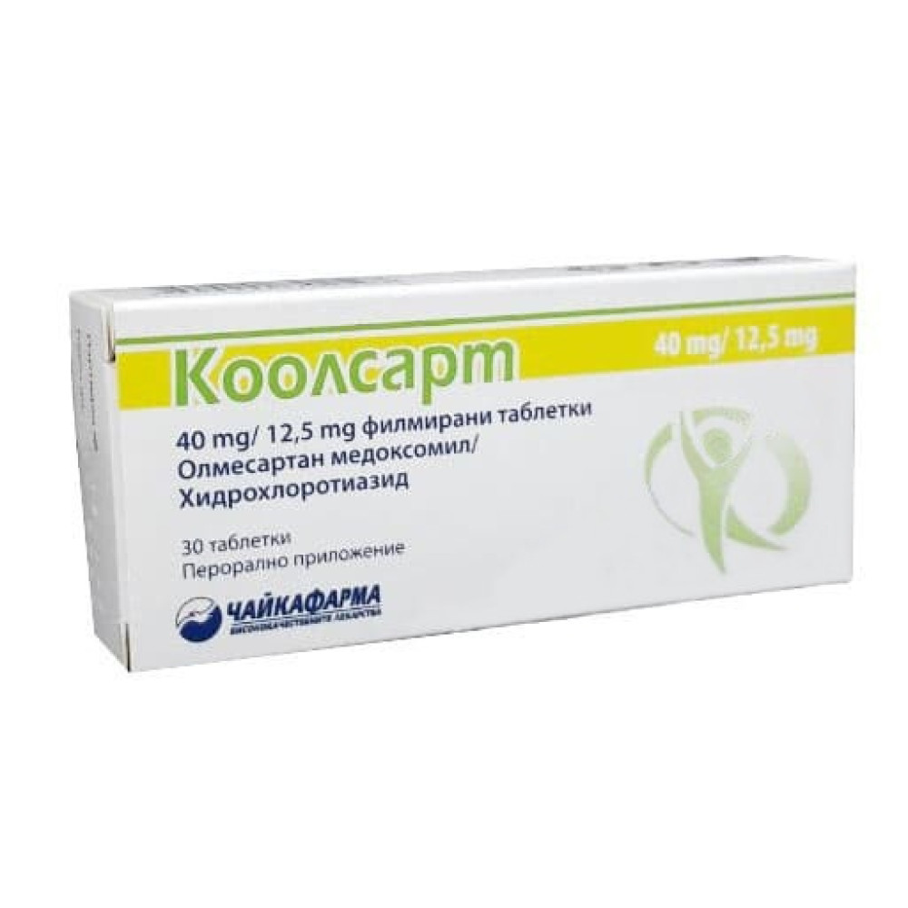 КООЛСАРТ табл 40 мг/12.5 мг х 30 бр