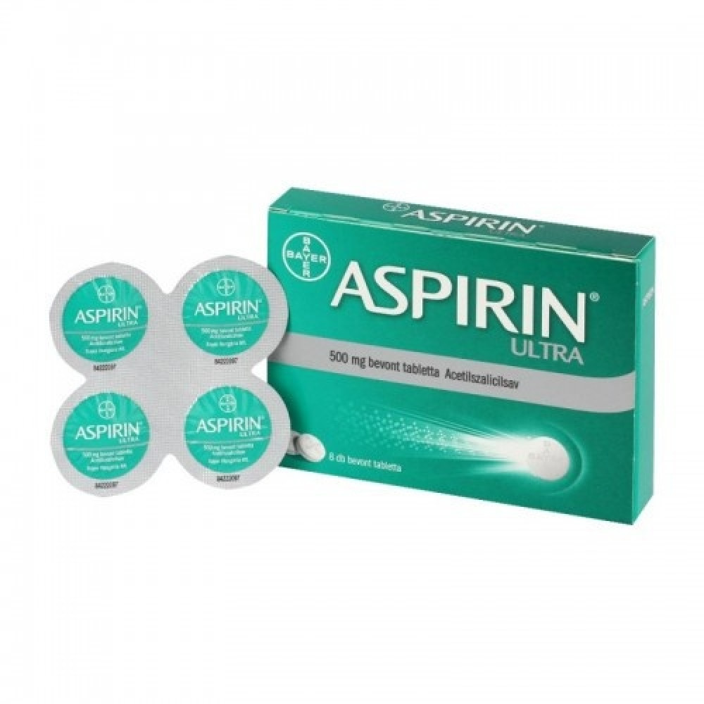 Bayer Аспирин Ултра 500 мг 8 обвити таблетки - Грип и простуда