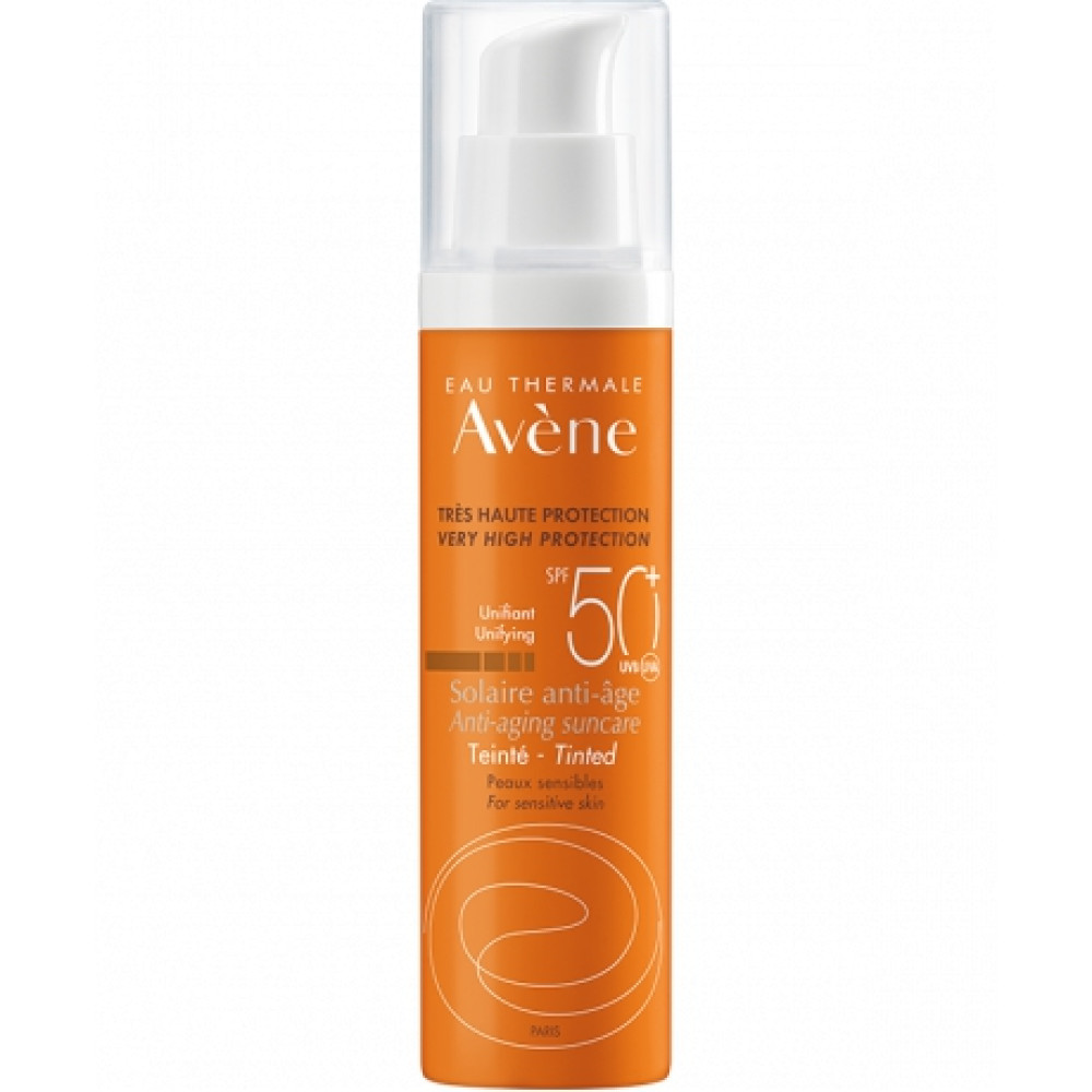 Avene Sun Anti-Age SPF50+ слънцезащитен тониран крем за лице 50 мл -