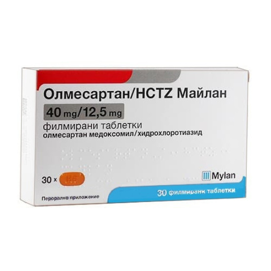 ОЛМЕСАРТАН МАЙЛАН табл 40 мг/12,5 мг х 30 бр