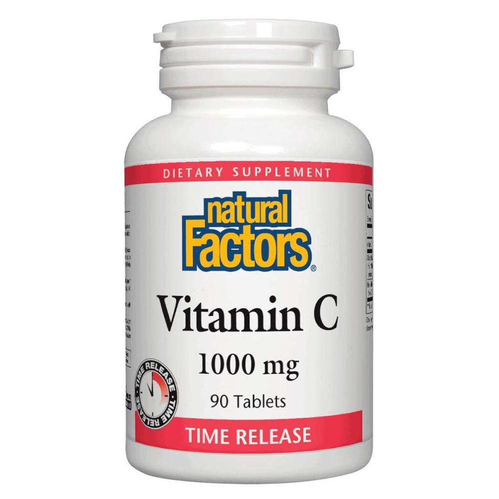 Vitamin C 1000 mg. (prolonged release) and bioflavones 90 tablets Natural Factors / Витамин С 1000 мг (с удължено освобождаване) и биофлавони 90 таблетки Natural Factors - Антиоксиданти