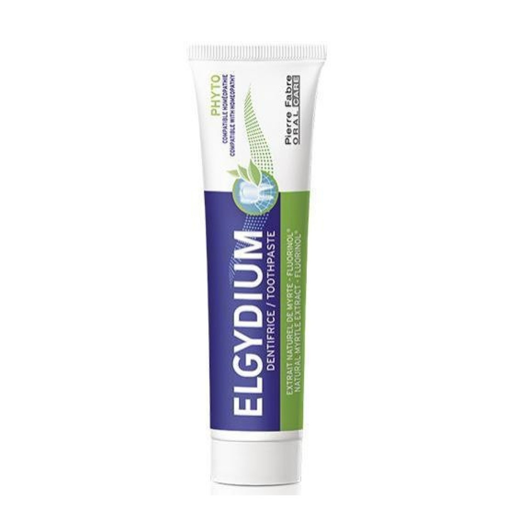 Elgydium Phyto Антиплакова паста за зъби съвместима с хомеопатично лечение х75 мл - Паста за зъби