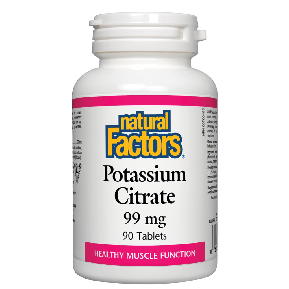 Potassium 99 mg. 90 tablets / Калий 99 мг 90 таблетки - Mозък и нервна система