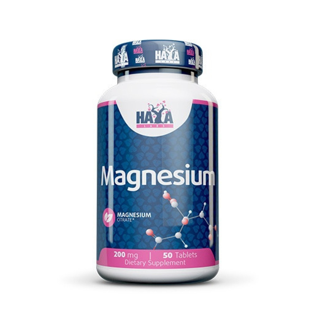 Magnesium Citrate (Магнезиев цитрат) 200мг х 50, Haya labs -