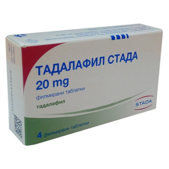 ТАДАЛАФИЛ СТАДА табл 20 мг x 4 бр