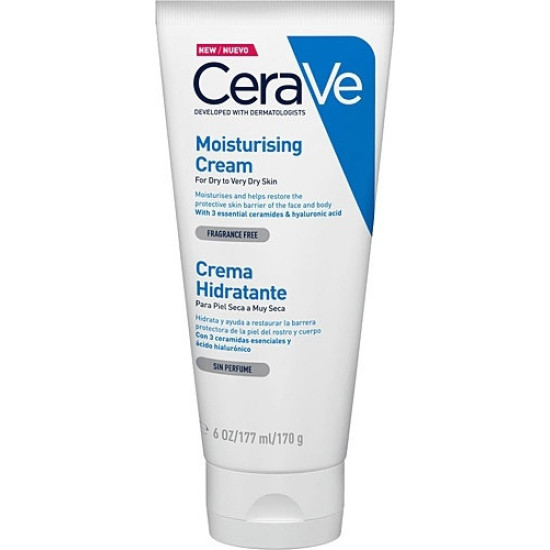 CERAVE MOISTURISING CREAM хидратиращ крем за лице и тяло за суха до много суха кожа 177 мл