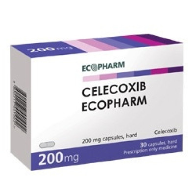 ЦЕЛЕКОКСИБ 200 мг капс х 30 бр ЕКОФАРМ