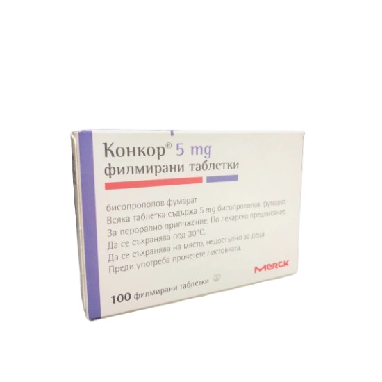 КОНКОР филм табл 5 мг х 100 бр
