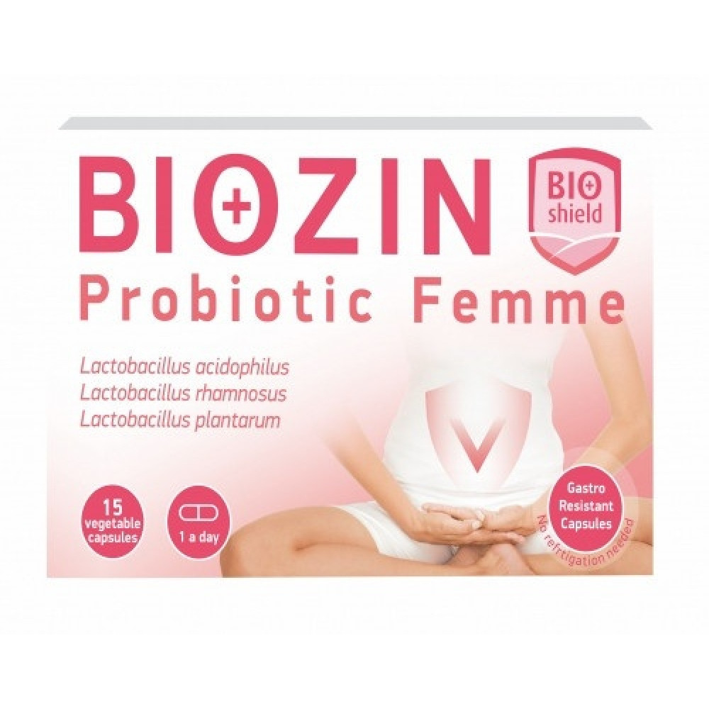 Биозин Пробиотик Фем За баланс на вагиналната флора х15 капсули - Пробиотици