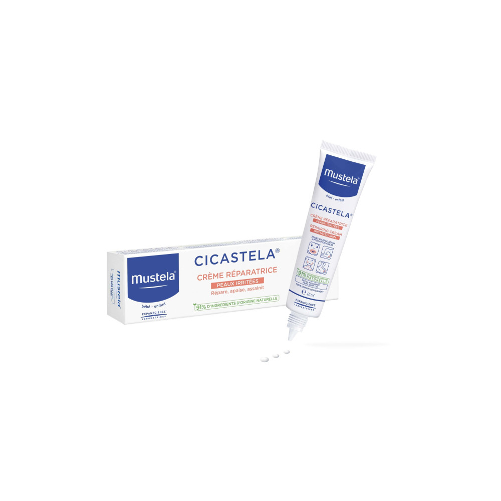 Mustela Bebe Cicastela Възстановяващ крем при кожни раздразнения 40мл -