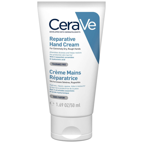 CERAVE REPARATIVE HAND CREAM възстановяващ крем за ръце за суха и груба кожа 50 мл
