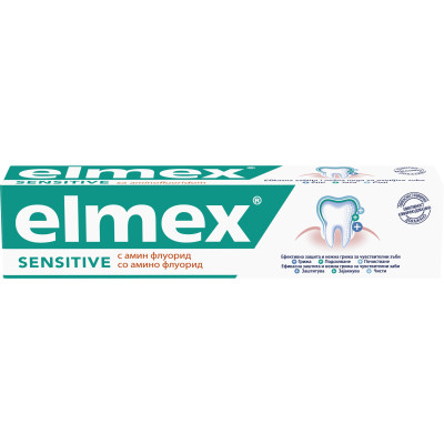 ЕЛМЕКС SENSITIVE паста за чувствителни зъби с аминофлуорид 75 мл