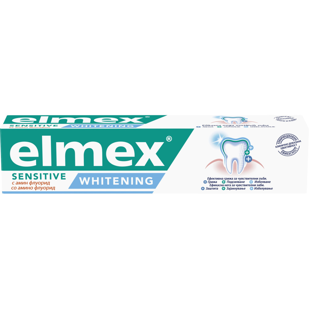 Elmex Sensitive Witening паста за зъби избелваща, за чувствителни зъби 75мл. -