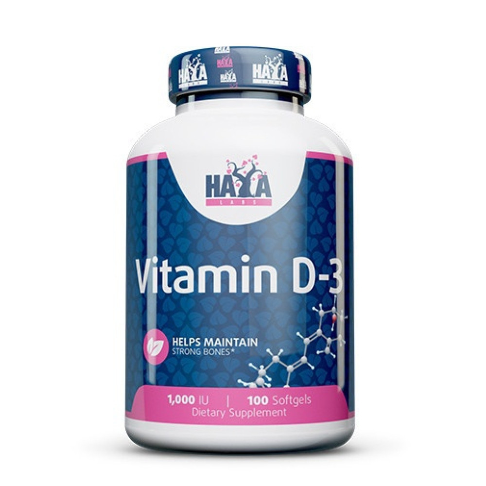 Vitamin D-3 (Витамин D-3) 1000IU х 100, Haya labs -