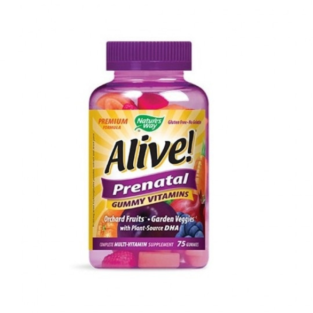 Alive! Parental мултивитамини за бременни 146мг. х 75 желирани таблетки, Nature's Way -