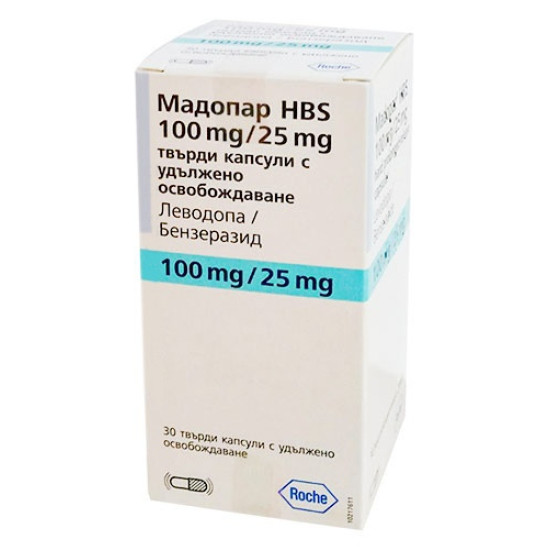 МАДОПАР HBS капс 100 мг/25 мг х 30 бр