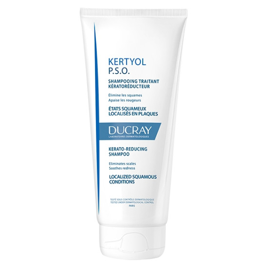 DUCRAY KERTYOL P.S.O TREATMENT SHAMPOO ребалансиращ третиращ шампоан успокояващ сърбежа за скалп склонен към псориазис 200 мл