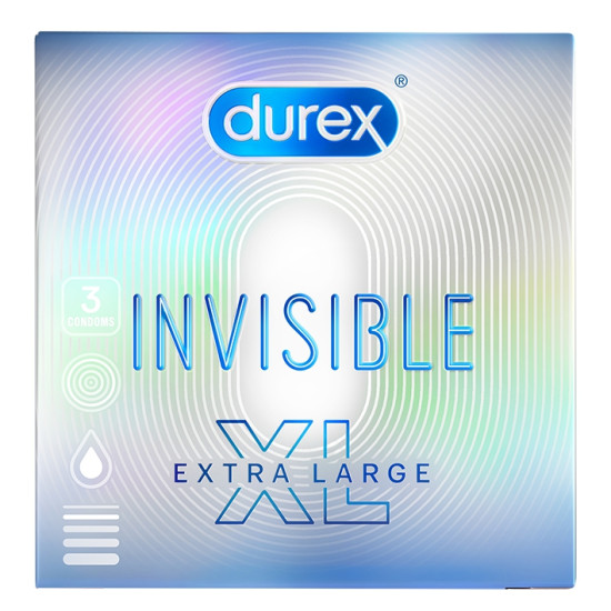 ПРЕЗЕРВАТИВИ DUREX INVISIBLE XL х 3 бр
