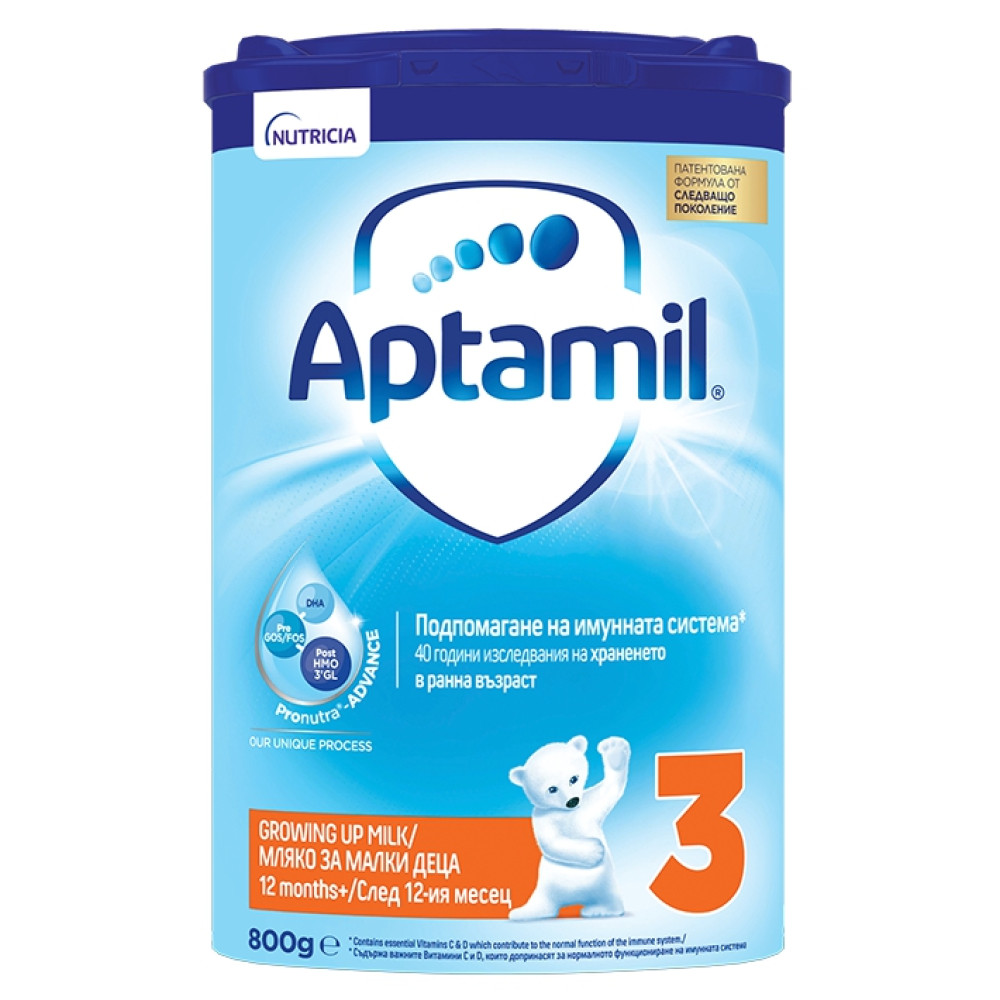 Aptamil 3 Pronutra-Advance Адаптирано мляко за деца над 12 месеца 800г -