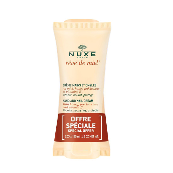NUXE REVE DE MIEL DUO КОМПЛЕКТ подхранващ крем за ръце и нокти за суха и чувствителна кожа 2 x 50 мл