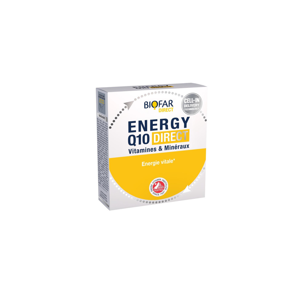 Biofar Energy Q10 direct - пълна гама от витамини и минерали с Q10, сашета х 14 -