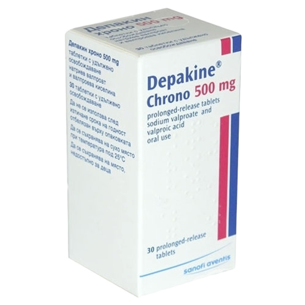 Depakine Chrono 500 mg 30 tablets /Депакин Хроно 500мг 30 табл. - Лекарства с рецепта
