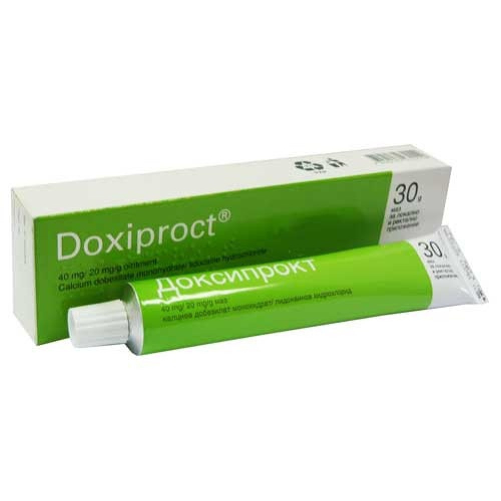 Doxiproct ung. 30 g / Доксипрокт унгвент 30 гр - Лекарства с рецепта