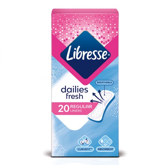 ДАМСКИ ПРЕВРЪЗКИ ЛИБРЕС DAILY FRESH NORMAL ежедневни х 20 бр
