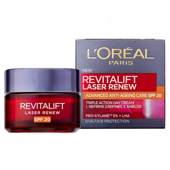 L'OREAL REVITALIFT LASER X3 SPF25 дневен крем за лице против бръчки за всеки тип кожа 50 мл