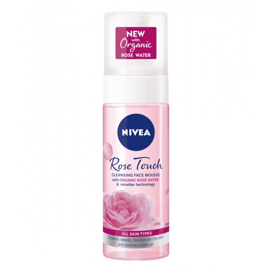 NIVEA ROSE TOUCH почистваща пяна за лице с розова вода 150 мл
