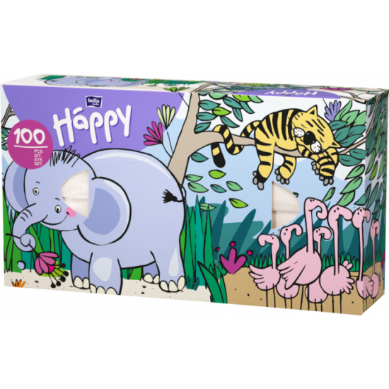 БЕЛА BABY HAPPY универсални сухи кърпи за бебета и деца 2 пласта х 100 бр