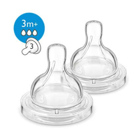 АВЕНТ ANTI-COLIC биберони против колики х 2 бр /3+ м/