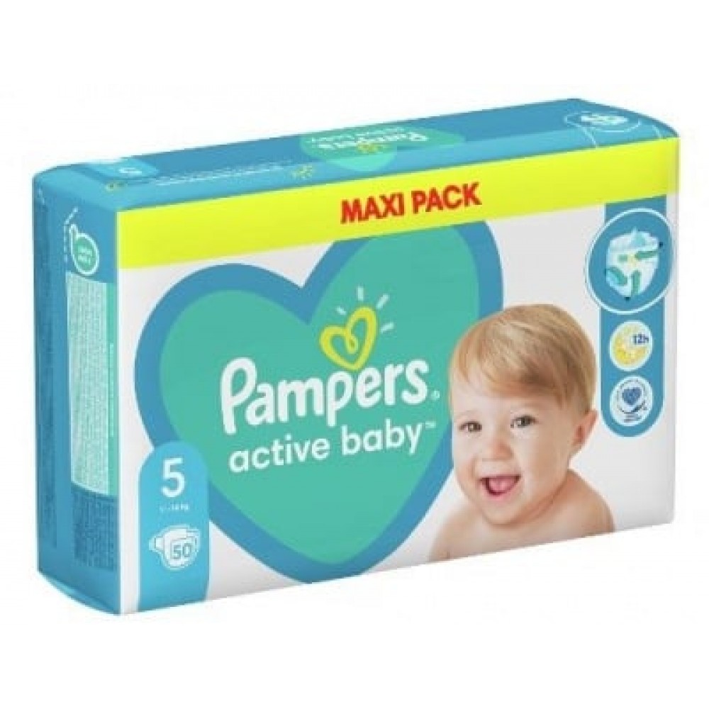 ПАМПЕРС Activ baby maxi pack 5 /11-16кг/ х 50бр - Грижа за детето