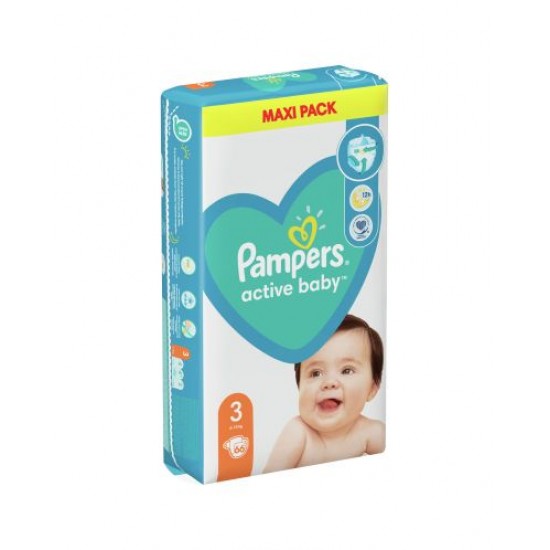 ПАМПЕРС ПЕЛЕНИ ACTIVE BABY 3 /6-10 кг/ х 66 бр