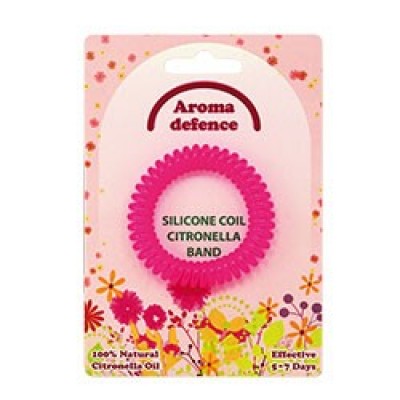 СИЛИКОНОВА ГРИВНА AROMA DEFENCE /спирала/ с аромат на цитронела и евкалипт