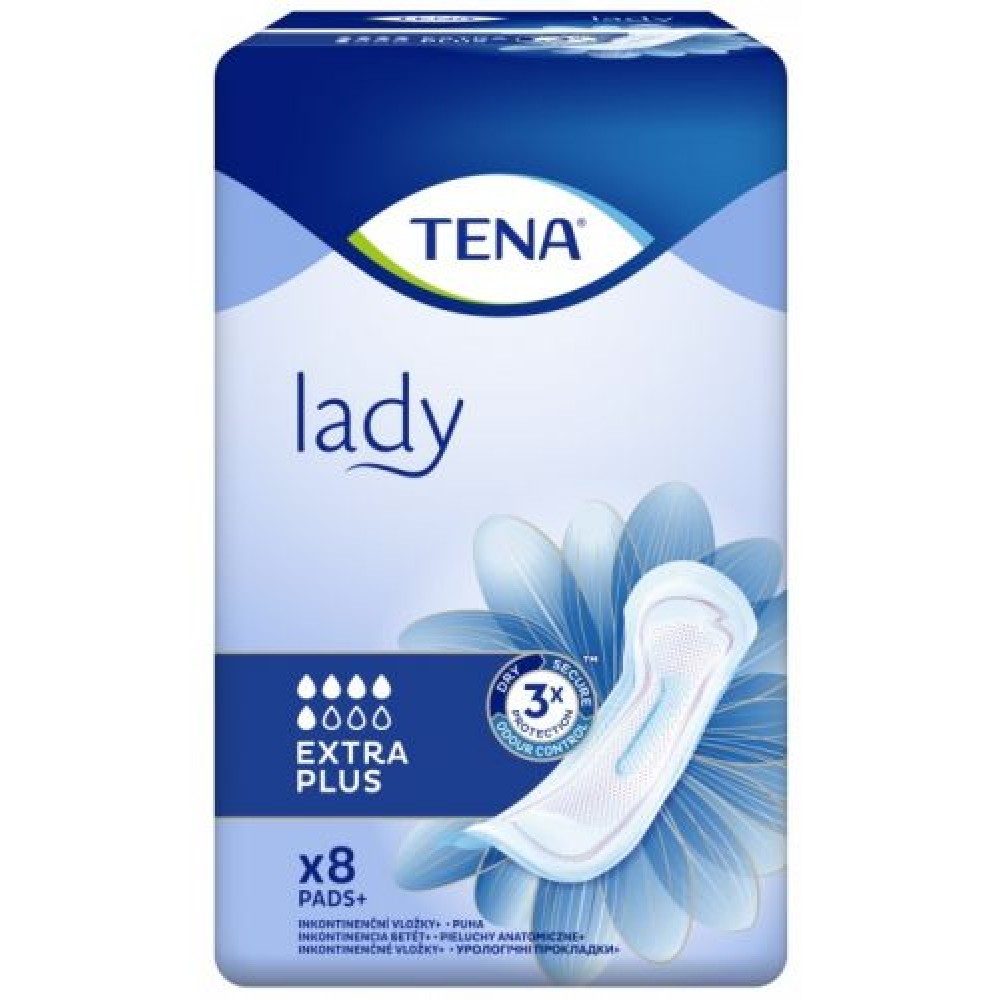 ТЕНА LADY EXTRA ПЛЮС превръзки за лека инконтиненция 8 бр - Интимна хигиена