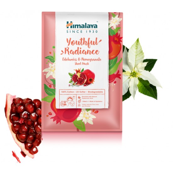 ХИМАЛАЯ YOUTHFUL RADIANCE анти-ейдж маска за лице с еделвайс и нар 30 мл