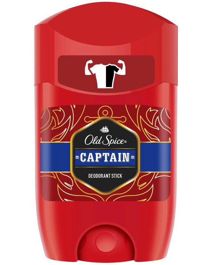 ОЛД СПАЙС CAPTAIN део стик против изпотяване за мъже без алуминиеви ...
