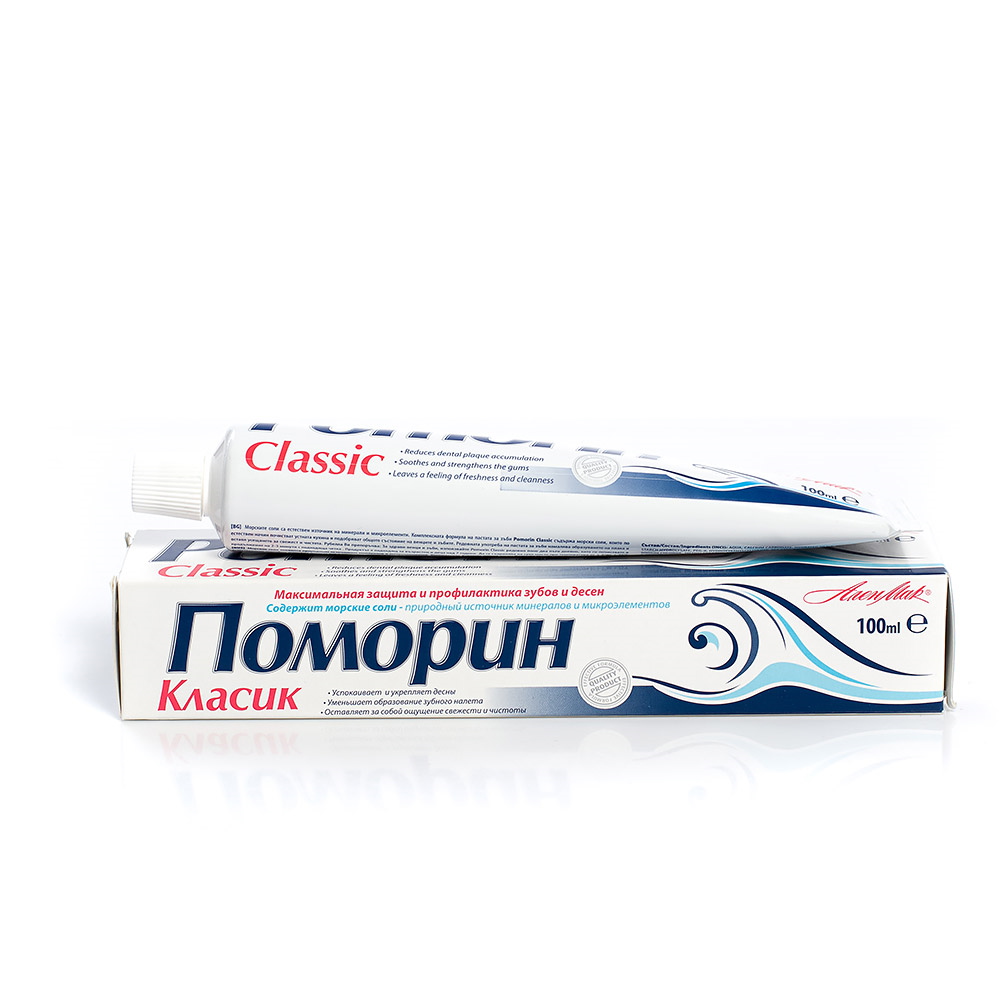 ПОМОРИН паста за зъби CLASIC 100 мл | Аптека Феникс