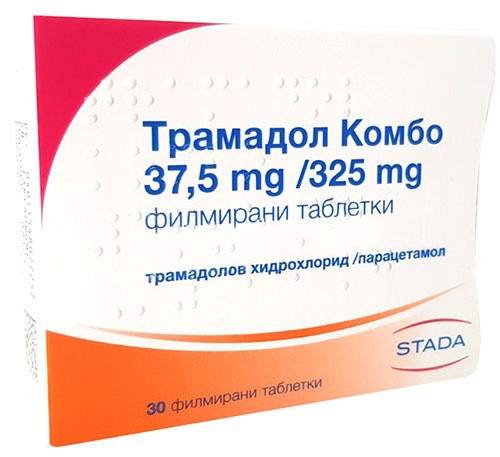ТРАМАДОЛ КОМБО табл 37,5 мг/325 мг х 30 бр | Аптека Феникс